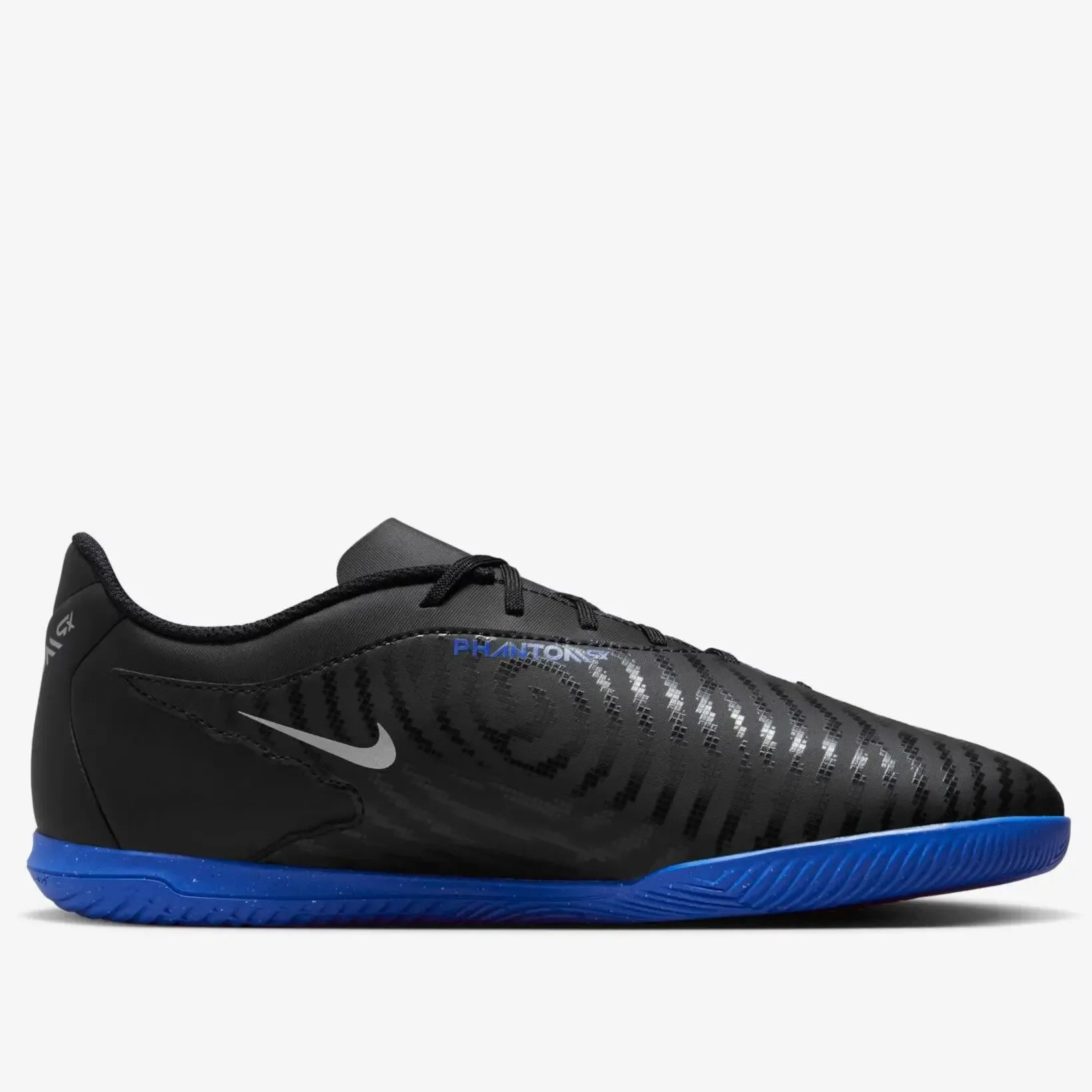 Chuteira Nike Phantom GX Club Futsal - Black/Blue - foto 3