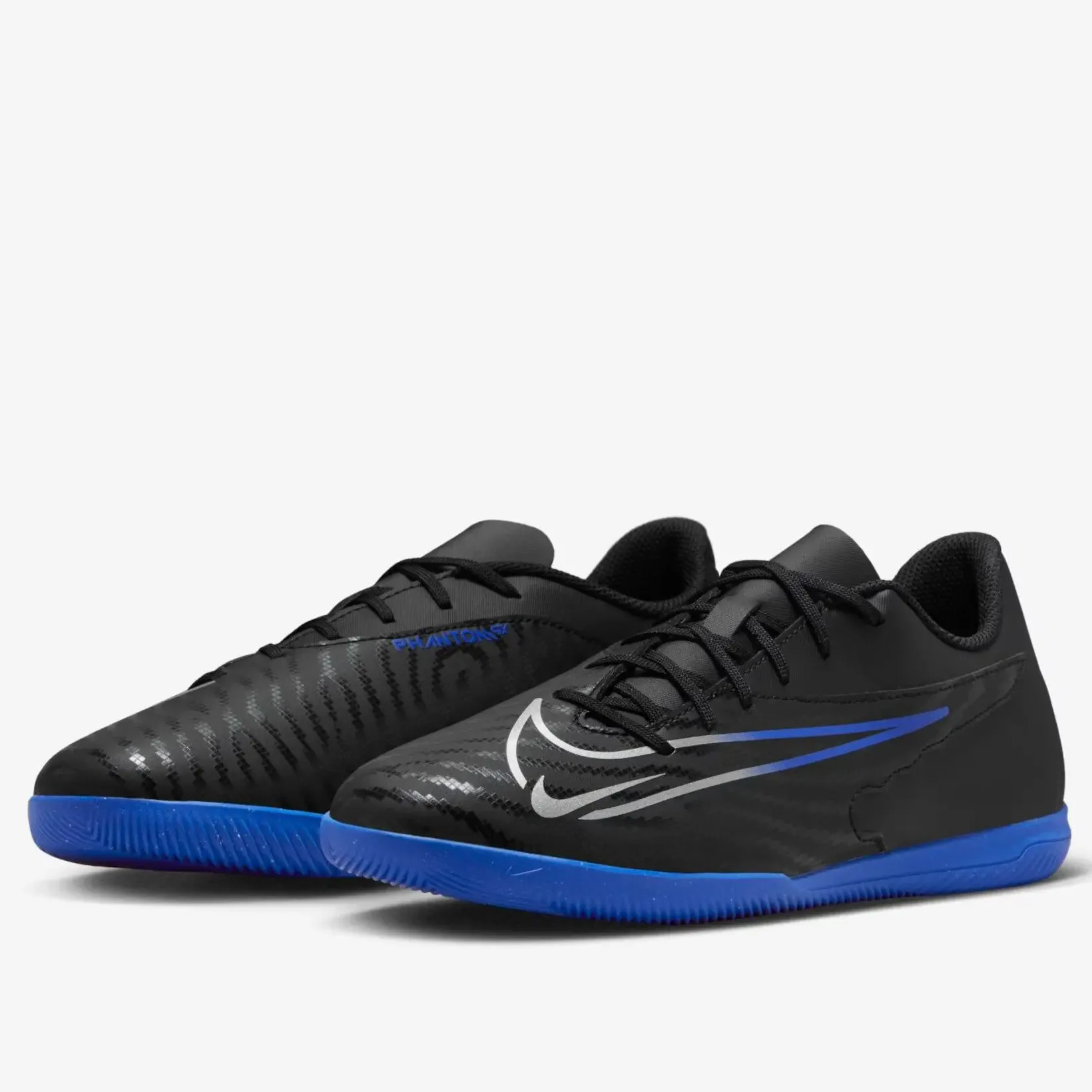 Chuteira Nike Phantom GX Club Futsal - Black/Blue - foto 5